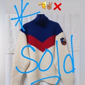 vintage polo sui turtle neck knit og MINT like new